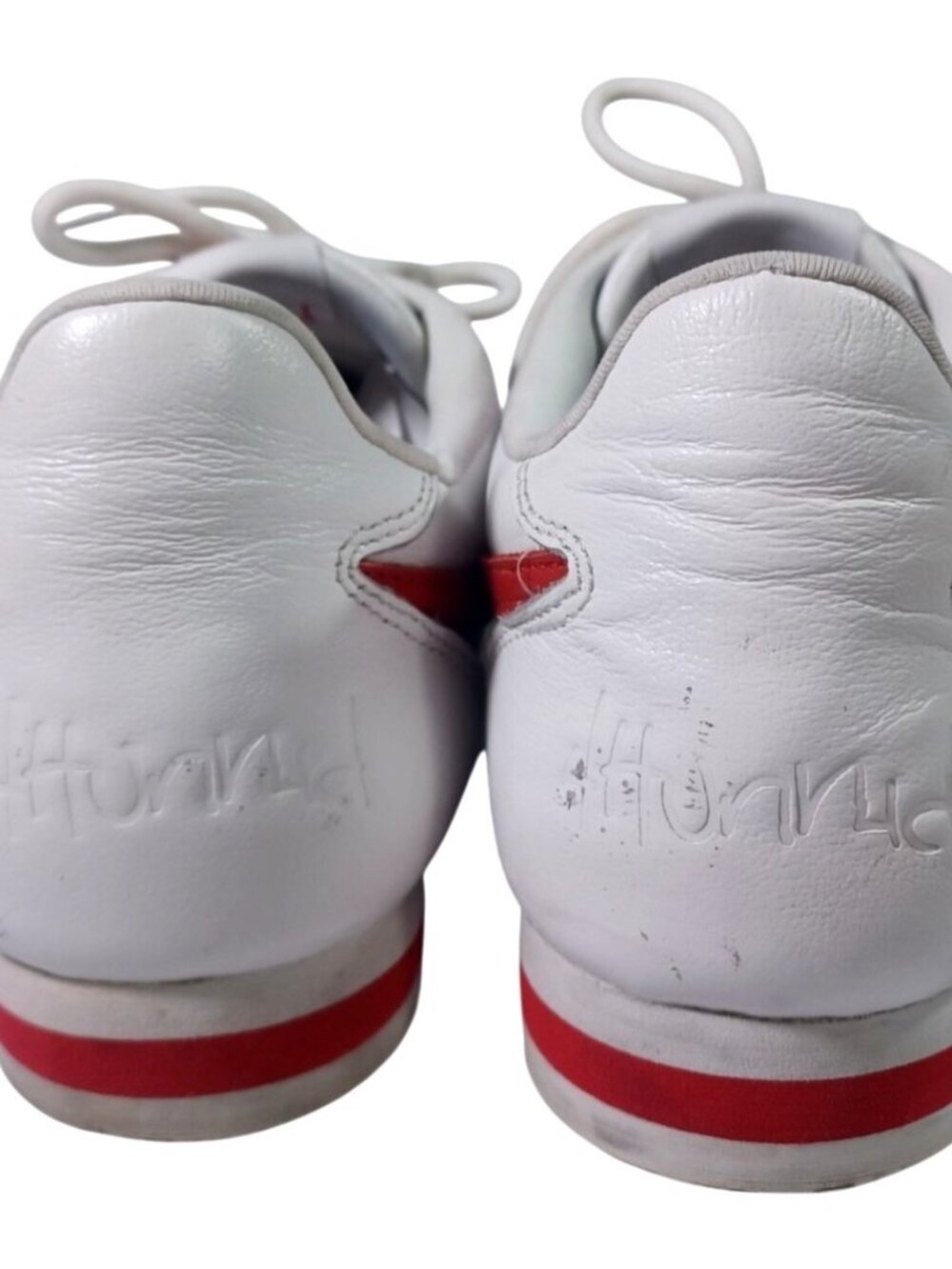 YG’S 4 Hunnid The Flame White Red Leather Shoes Men’s Size 11 sneakers - Picture 5 of 10
